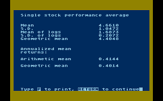 Stock Analysis atari screenshot